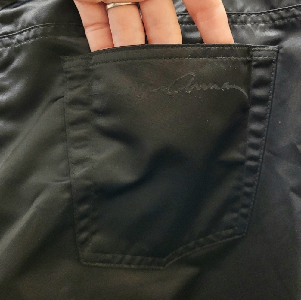 Giorgio Armani Black Flare Corduroy Pants - Picture 10 of 14